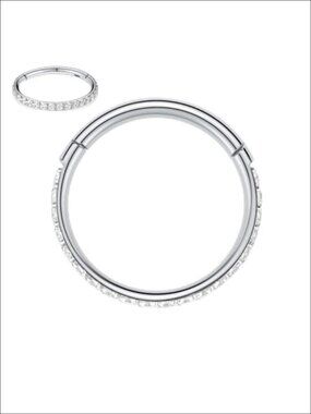 316L Surgical Steel Nose Ring Hoop 16G 10mm Multi-Use Piercing Jewelry